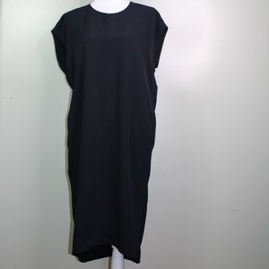 everlane women go weave cocoon dress size 2 black